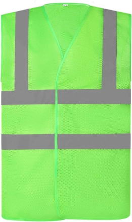 Obrázek YOKO Hi-Vis síťovaná bezpečnostní vesta lime
