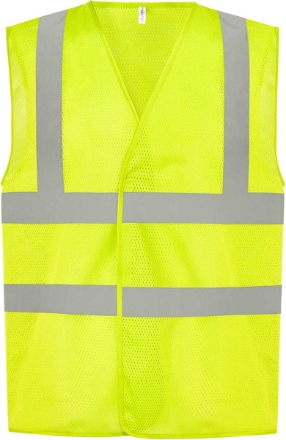Obrázek YOKO Hi-Vis síťovaná bezpečnostní vesta žlutá