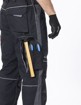Obrázek z ARDON®URBAN+ Pracovní kalhoty do pasu černé prodloužené 