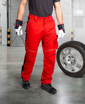 Obrázek z ARDON®URBAN+ Pracovní kalhoty do pasu jasně červené prodloužené 