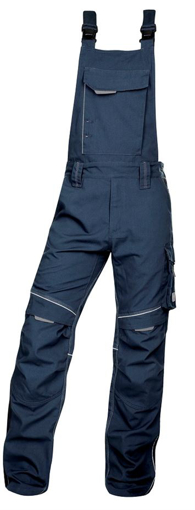 Obrázek z ARDON®URBAN+ Pracovní kalhoty s laclem tmavě modré zkrácené 