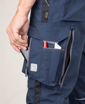 Obrázek z ARDON®URBAN+ Pracovní kalhoty s laclem tmavě modré zkrácené 