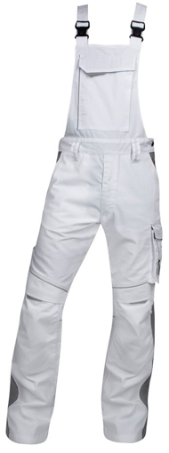 Obrázek z ARDON®URBAN+ Pracovní kalhoty s laclem bílé prodloužené 