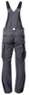 Obrázek z ARDON®URBAN+ Pracovní kalhoty s laclem tmavě šedé prodloužené 