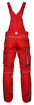 Obrázek z ARDON®URBAN+ Pracovní kalhoty s laclem jasně červené prodloužené 