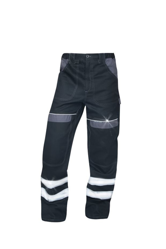 Obrázek z ARDON®COOL TREND REFLEX Pracovní kalhoty do pasu černé 