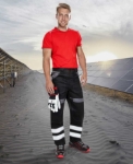 Obrázek z ARDON®COOL TREND REFLEX Pracovní kalhoty do pasu černé 