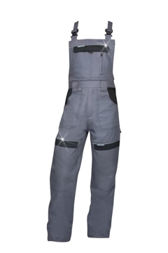 Obrázek ARDON®COOL TREND Pracovní kalhoty s laclem šedo-černé zkrácené