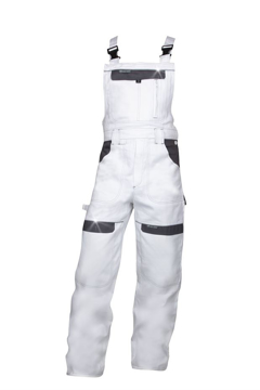 Obrázek ARDON®COOL TREND Pracovní kalhoty s laclem bílo-šedé zkrácené