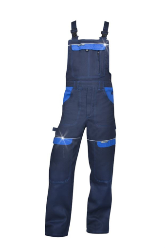 Obrázek z ARDON®COOL TREND Pracovní kalhoty s laclem tmavě modré prodloužené 