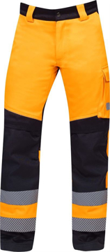 Obrázek ARDON®SIGNAL+ Pracovní kalhoty do pasu oranžovo-černé