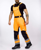 Obrázek z ARDON®SIGNAL+ Pracovní kalhoty s laclem oranžovo-černé 