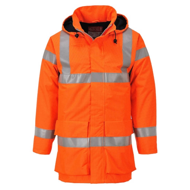 Obrázek z Portwest S774 Reflexní bunda Bizflame Rain Hi-Vis Multi Lite oranžová 