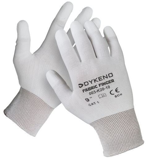Obrázek z DYKENO Fabric Finger textilní rukavice máčené konečky prstů 