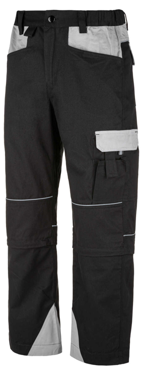 Obrázek z DYKENO PRIMO Pracovní kalhoty do pasu 2v1 černé-šedé 