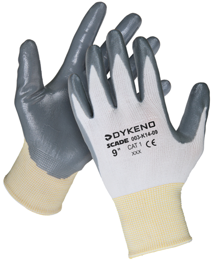 Obrázek z DYKENO Scade nylonové nitrilové rukavice proti oleji 
