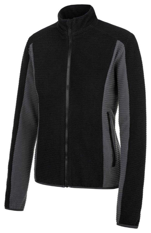 Obrázek z DYKENO Stretchová fleecová mikina dámská Lefan černá šedá 