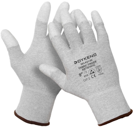 Obrázek DYKENO Fabric Finger antistatic antistatické rukavice máčené prsty