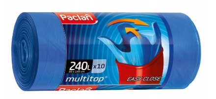Obrázek PACLAN MULTITOP 240L Pytle do koše, 10ks/role