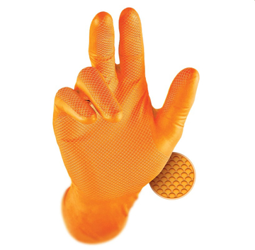 Obrázek GRIPPAZ® 246A Pracovní jednorázové rukavice orange