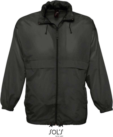 Obrázek SOL'S Surf Unisex větrovka černá