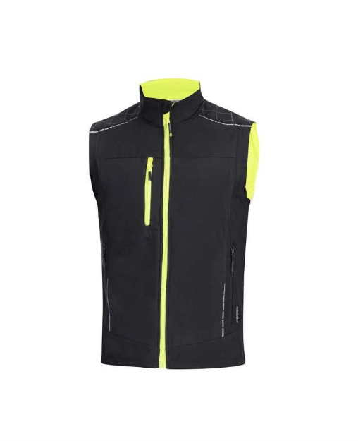 Obrázek z ARDON®VISION Softshellová vesta černo-žlutá 