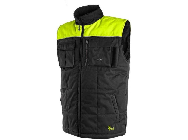 Obrázek z CXS SEATTLE Pracovní vesta fleece černo-žlutá zimní 