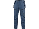 Obrázek z CXS LEONIS Pracovní kalhoty modré s černými doplňky 