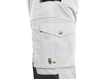 Obrázek z CXS STRETCH Montérkové kalhoty bílo-šedé 
