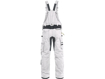 Obrázek z CXS STRETCH Montérkové kalhoty s laclem bílo-šedé 