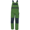 Obrázek z Australian Line STANMORE Pracovní kalhoty s laclem zelená/černá 