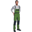 Obrázek z Australian Line STANMORE Pracovní kalhoty s laclem zelená/černá 