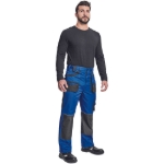 Obrázek z FF CARL BE-01-003 Pracovní kalhoty do pasu modré 