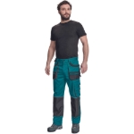 Obrázek z FF CARL BE-01-003 Pracovní kalhoty do pasu zelené 