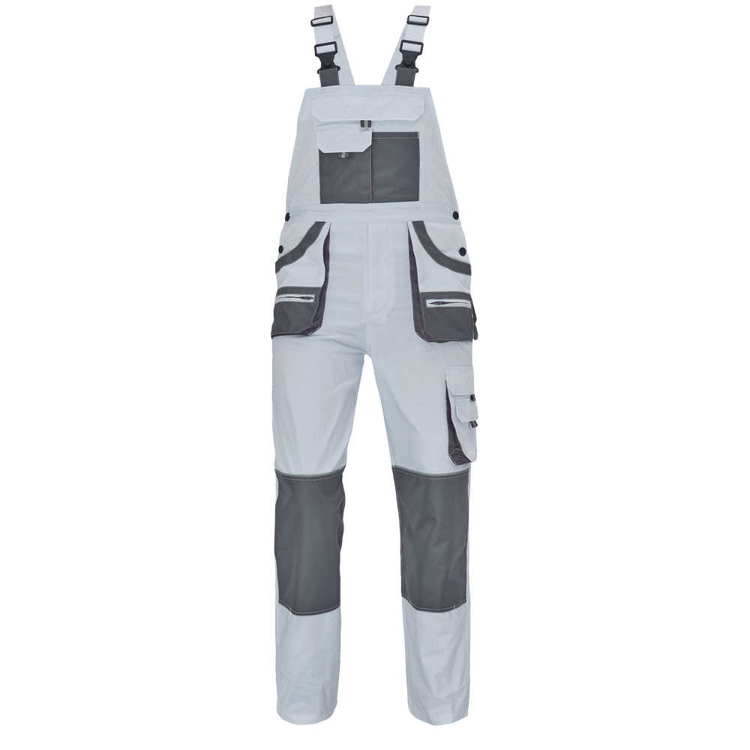 Obrázek z FF CARL BE-01-004 Pracovní kalhoty s laclem bílé 