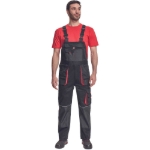 Obrázek z FF HANS Pracovní kalhoty s laclem černé 