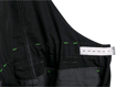 Obrázek z CXS SIRIUS TRISTAN Pracovní kalhoty s laclem šedo-zelené zkrácené 