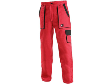 Obrázek CXS LUXY ELENA Pracovní kalhoty do pasu červeno / černá