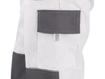 Obrázek z CXS LUXY JOSEF Pracovní kalhoty do pasu bílo / šedá 