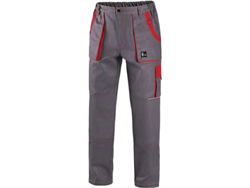 Obrázek CXS LUXY JOSEF Pracovní kalhoty do pasu šedo / červená