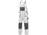 Obrázek z CXS LUXY ROBIN Pracovní kalhoty s laclem bílo / šedá 
