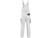 Obrázek z CXS LUXY ROBIN Pracovní kalhoty s laclem bílo / šedá 