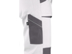 Obrázek z CXS LUXY ROBIN Pracovní kalhoty s laclem bílo / šedá 