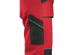 Obrázek z CXS LUXY ROBIN Pracovní kalhoty s laclem červeno / černá 