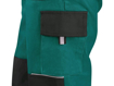 Obrázek z CXS LUXY ROBIN Pracovní kalhoty s laclem zeleno / černá 