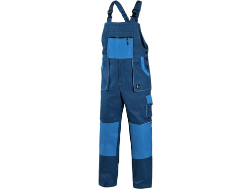 Obrázek z CXS LUXY ROBIN Pracovní kalhoty s laclem modro / modré 