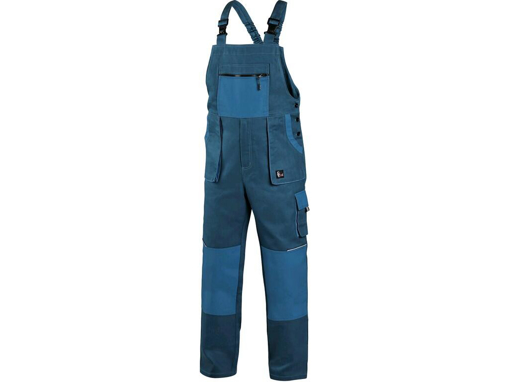 Obrázek z CXS LUXY ROBIN Pracovní kalhoty s laclem petrol / petrolová 