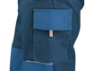 Obrázek z CXS LUXY ROBIN Pracovní kalhoty s laclem petrol / petrolová 