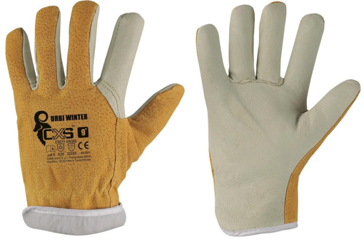 Obrázek z CXS URBI WINTER Pracovní celokožené rukavice zimní 6 párů 