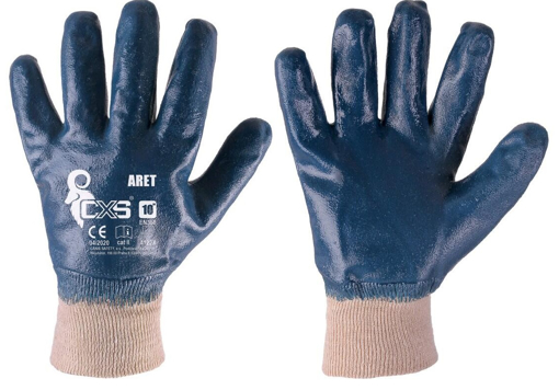 Obrázek z CXS ARET Pracovní polomáčené rukavice 12 párů 